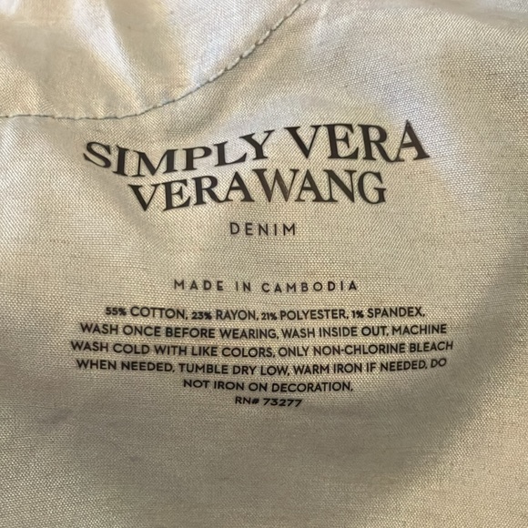 Simply Vera by Vera wang size 4 petite blue skinny jeans - Picture 4 of 5